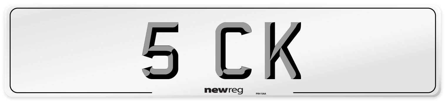 5 CK Number Plate from New Reg